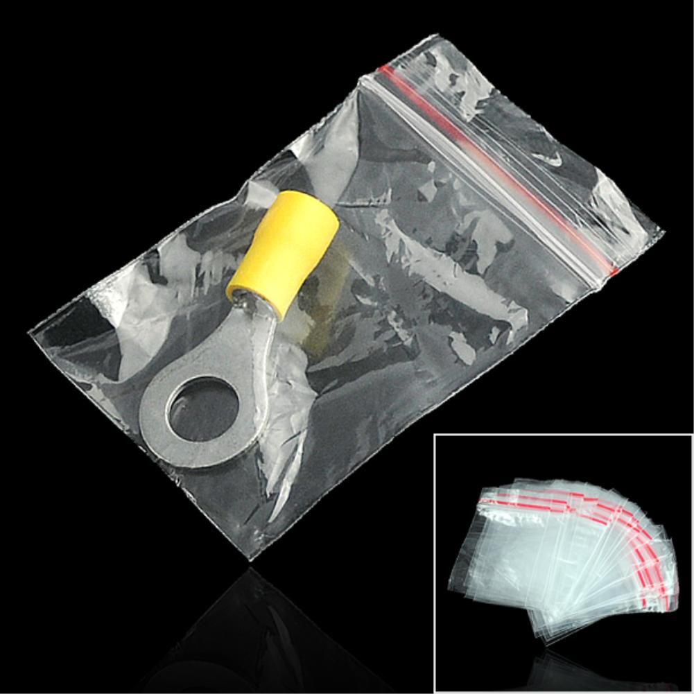 WITUSE Zip Lock Bag 100 Plastic Clear 1.5