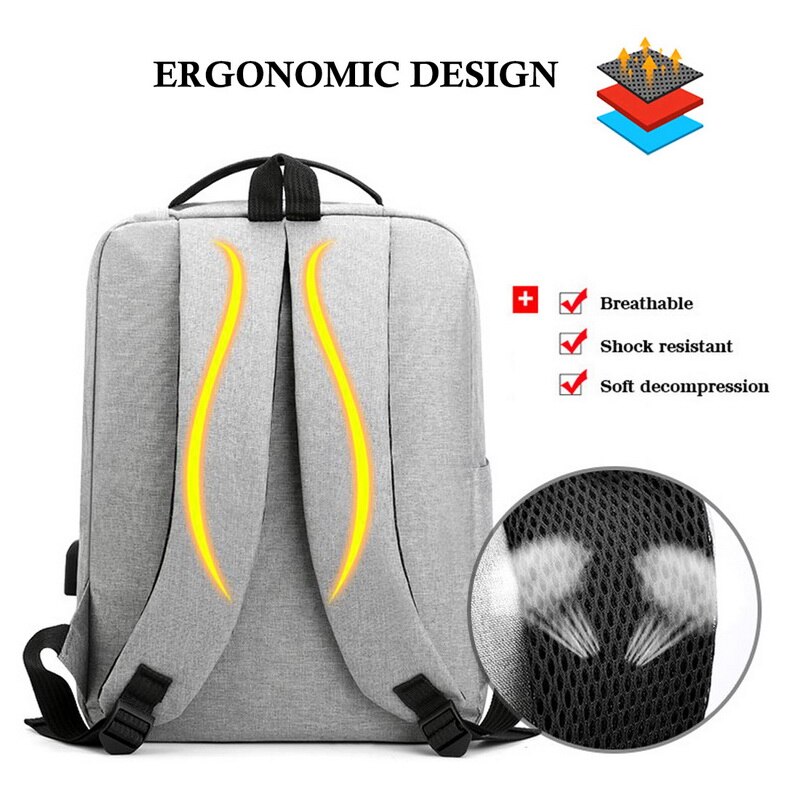 Casual Business Backpack Men Computer Bag Light 15.6 Inch Laptop Backpack Waterproof Oxford Lady Anti-theft Travel Backpack