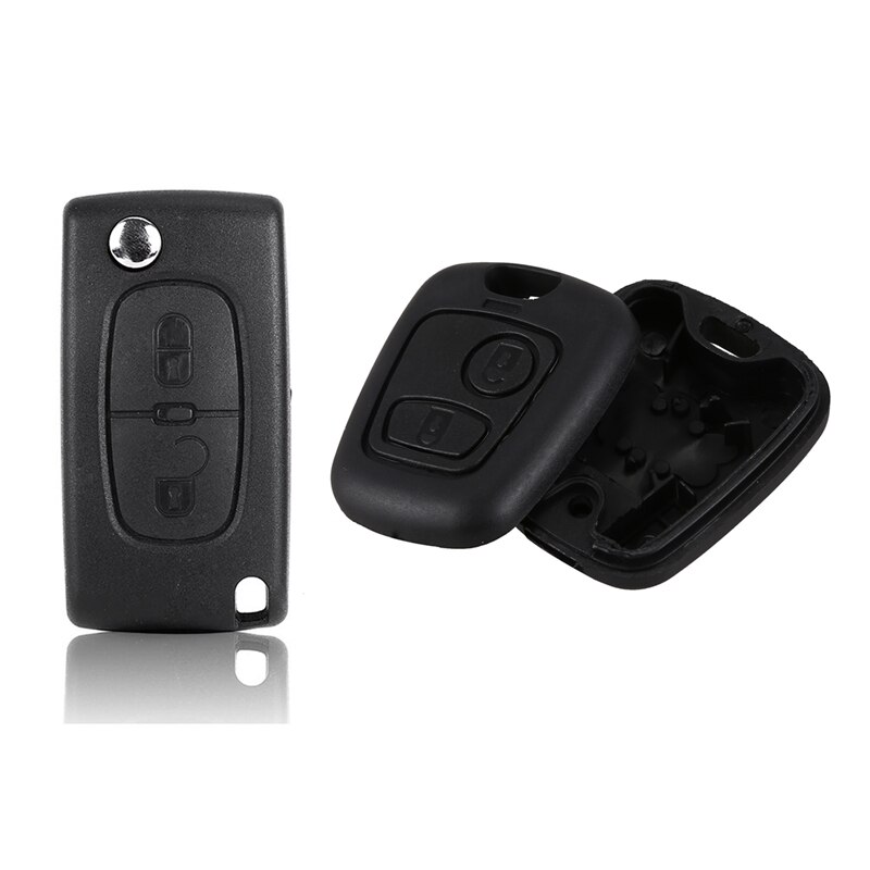 2 Pcs Car Accessories: 1 Pcs 2 Button Remote Key Case Shell & 1 Pcs 2 Buttons Case V2 Car Key Control Cover: Default Title