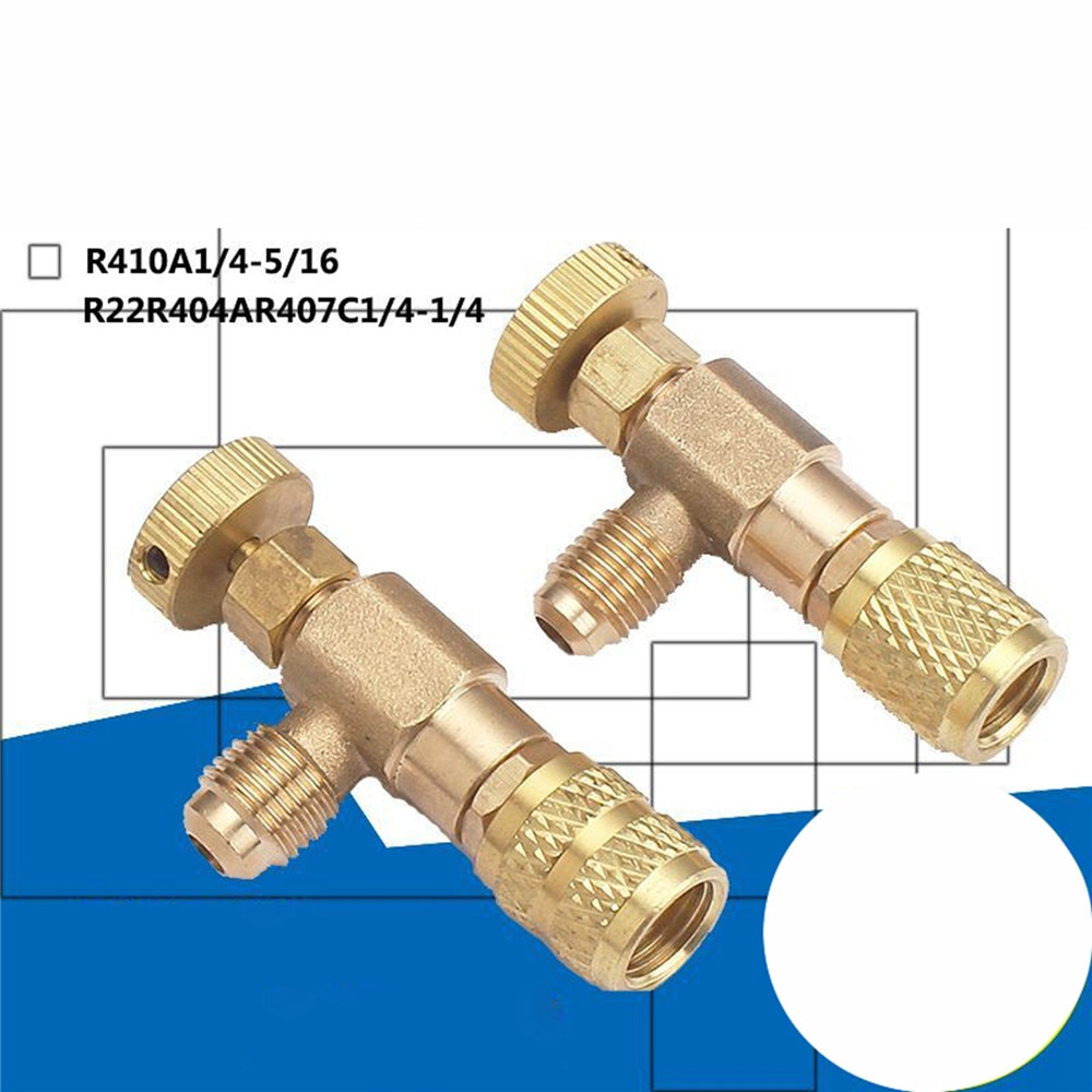 R22/R410 Refrigeration Charging Adapter Liquid Addition Accessory Control Valve Home Refrigeration Tool For Safety Valve Service