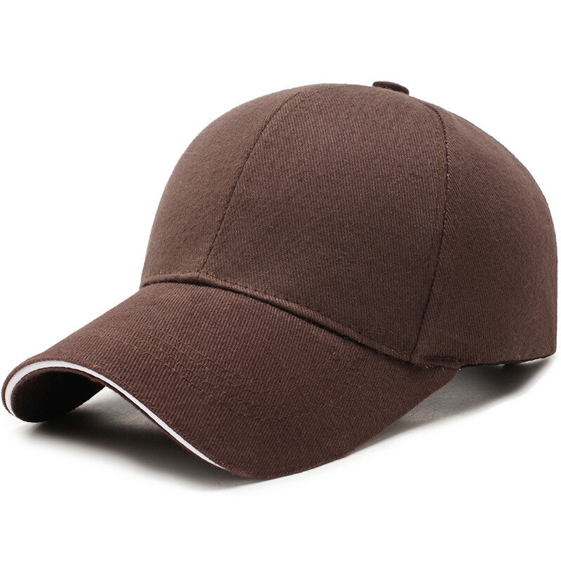 100%  puuvillaa yksivärinen miesten ulkobaseball-lippis rento naisten snapback-lippis vaellus aurinko isä rekkakuski colf hattu gorras: Ruskea