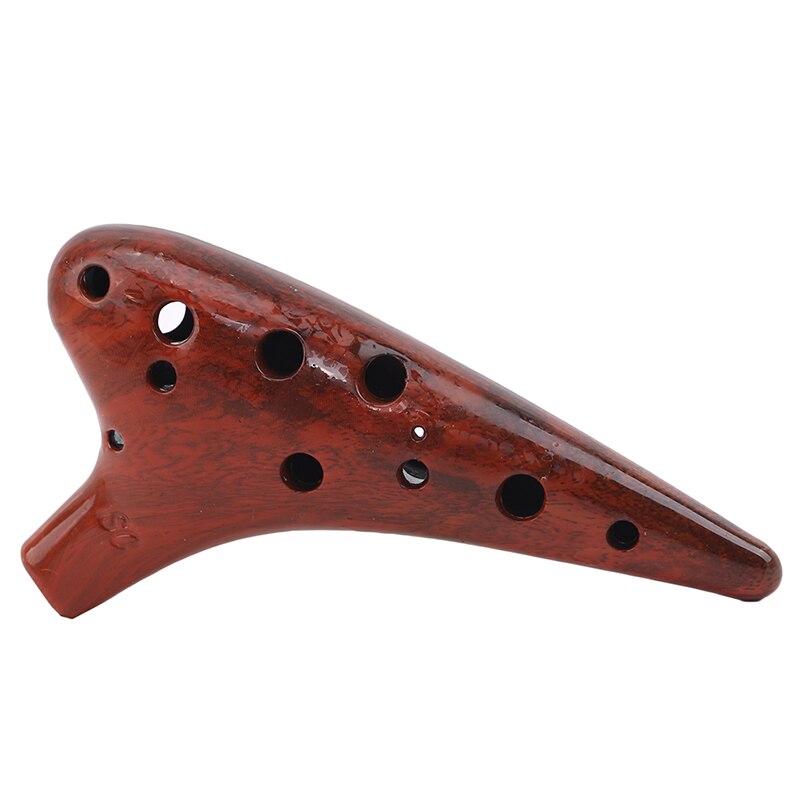 Ocarina En Bois 12 Trous Alto C - Instrument à Vent Pour Débutants Et Adultes