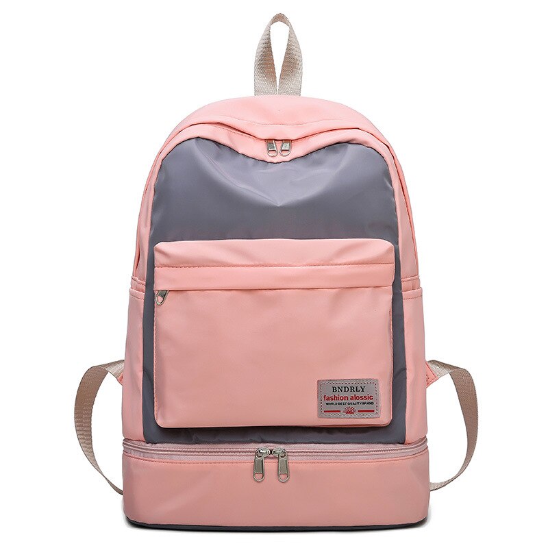 Mochila de para mujer, Mochila de estilo informal de estilo coreano de Harajuku, Mochila de viaje para la escuela, Mochila de uso diario para chicas, Mochila femenina: Rosa
