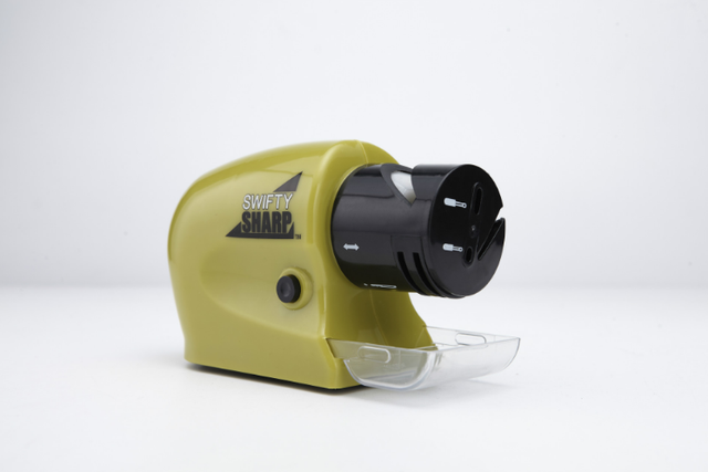 Electric Knife Sharpener Cordless Motorized Blade Household Sharpener Swifty Sharp Kitchen Knife Blade Sharpener: Default Title