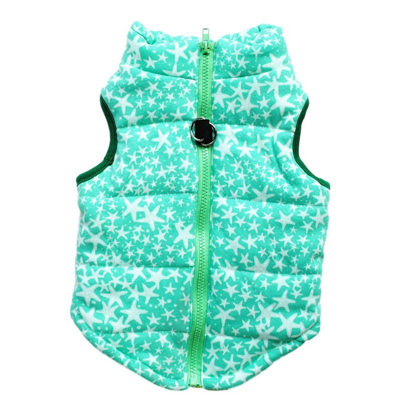 Waterproof Dog Coat Winter Dog Clothes for Small Dog Jacket Vest Costume Chihuahua Coat with Traction Buckle Pet Clothing Xs-Xl: Green / S