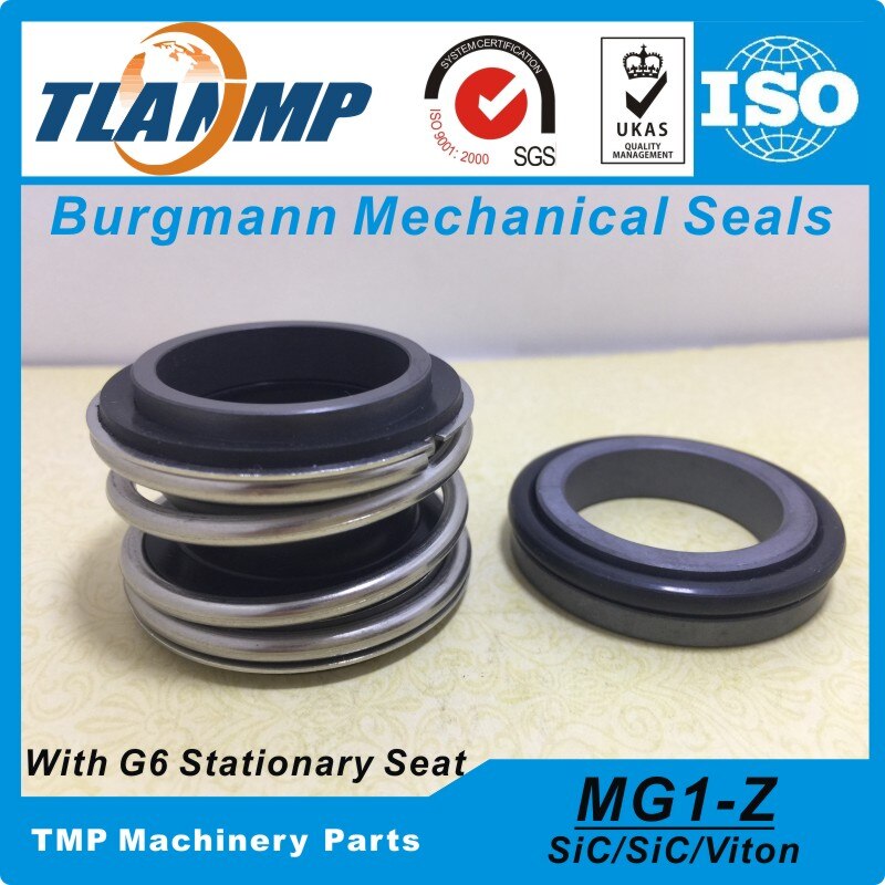 MG1/55-Z , MG1-55/G6 , MG1-55/G9 Burgmann Tlanmp Mechanical Seal Met G6/G9 Stationaire Seat (Materiaal: sic/Sic/Vit)