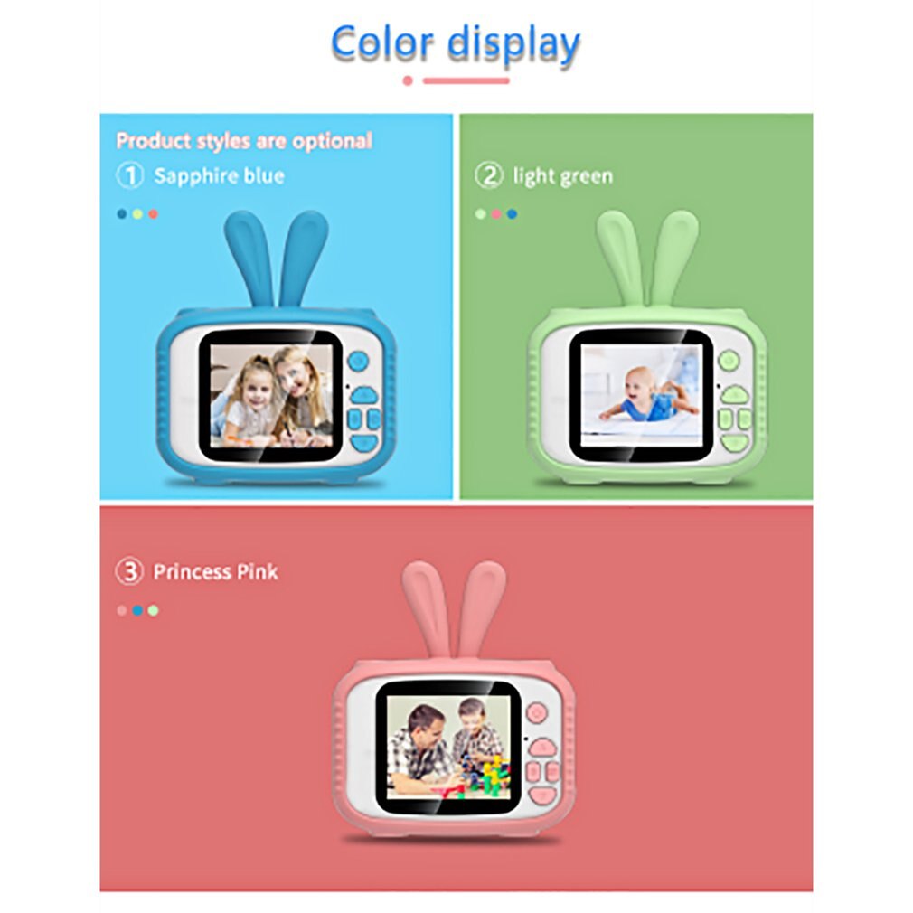 HD 1080P Portable Digital Video Photo Children's 1200W Camera Toy Rechargeable Camera Mini Screen Educational Outdoor Toys CMOS