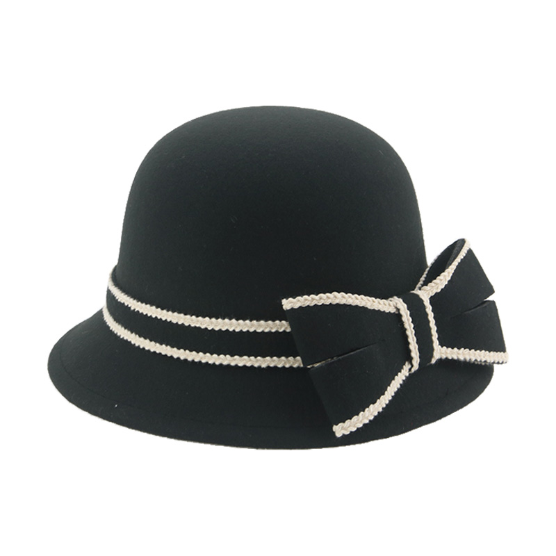 Hats for Women Wedding Decorate Hat Church Accessories Dome Net Yarn Floral Luxury Dome Bowknot Winter Hat Chapeau Femme: black2