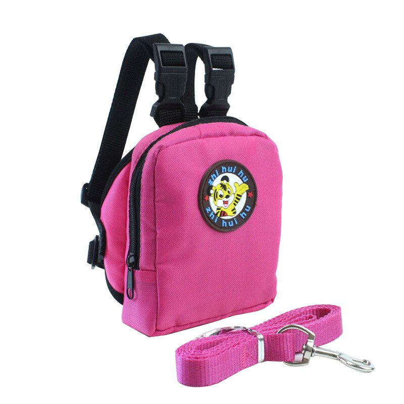 Mochila de para Gato, mochila con arnés para perros pequeños, multifunción, accesorios para cachorros: Pink / S 14X12X4CM