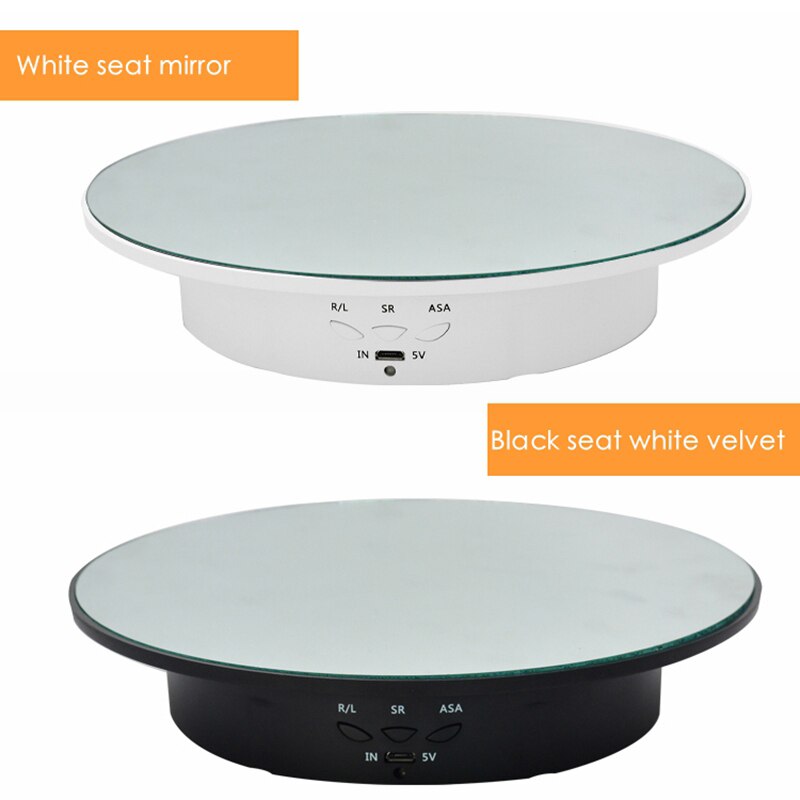 Electric Rotation Display Stand Turntable Video Shooting Platform Live Dynamic Rotating Shooting Table Props 20*20*4cm