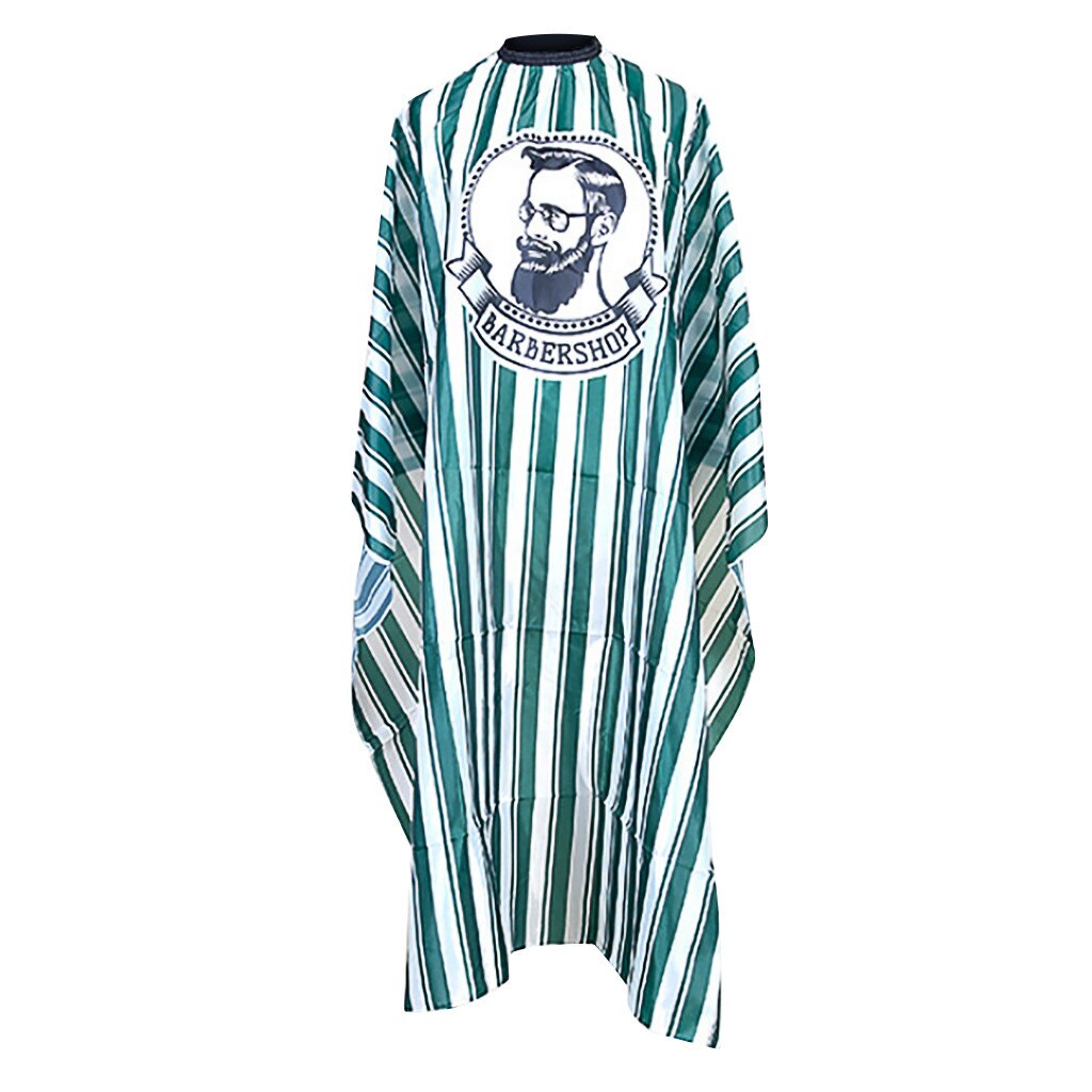 Capa de peluquería para salón de belleza, tela para barbería, envoltura protectora, delantal, bata de corte impermeable, envoltura de tela para el pelo, color negro