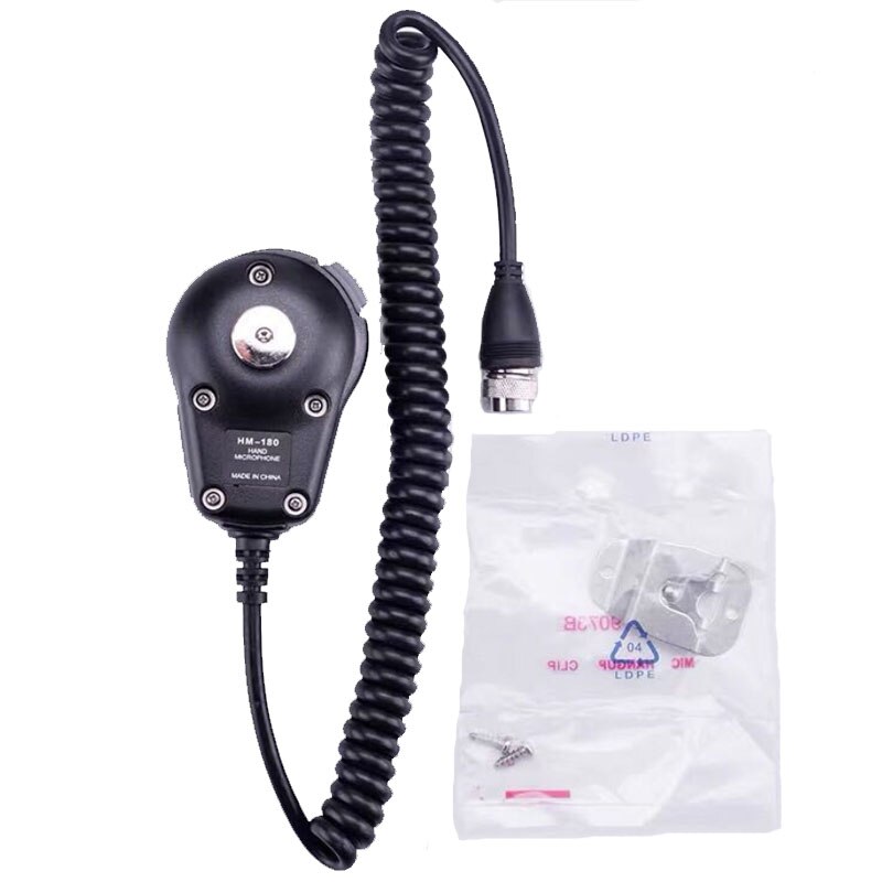 HM-180 Handheld Radio Microphone HM180 Mic PTT Speaker For ICOM IC-M700 IC-M710 IC-M700PRO IC-M600 SSB Replace For EM-101/EM-48