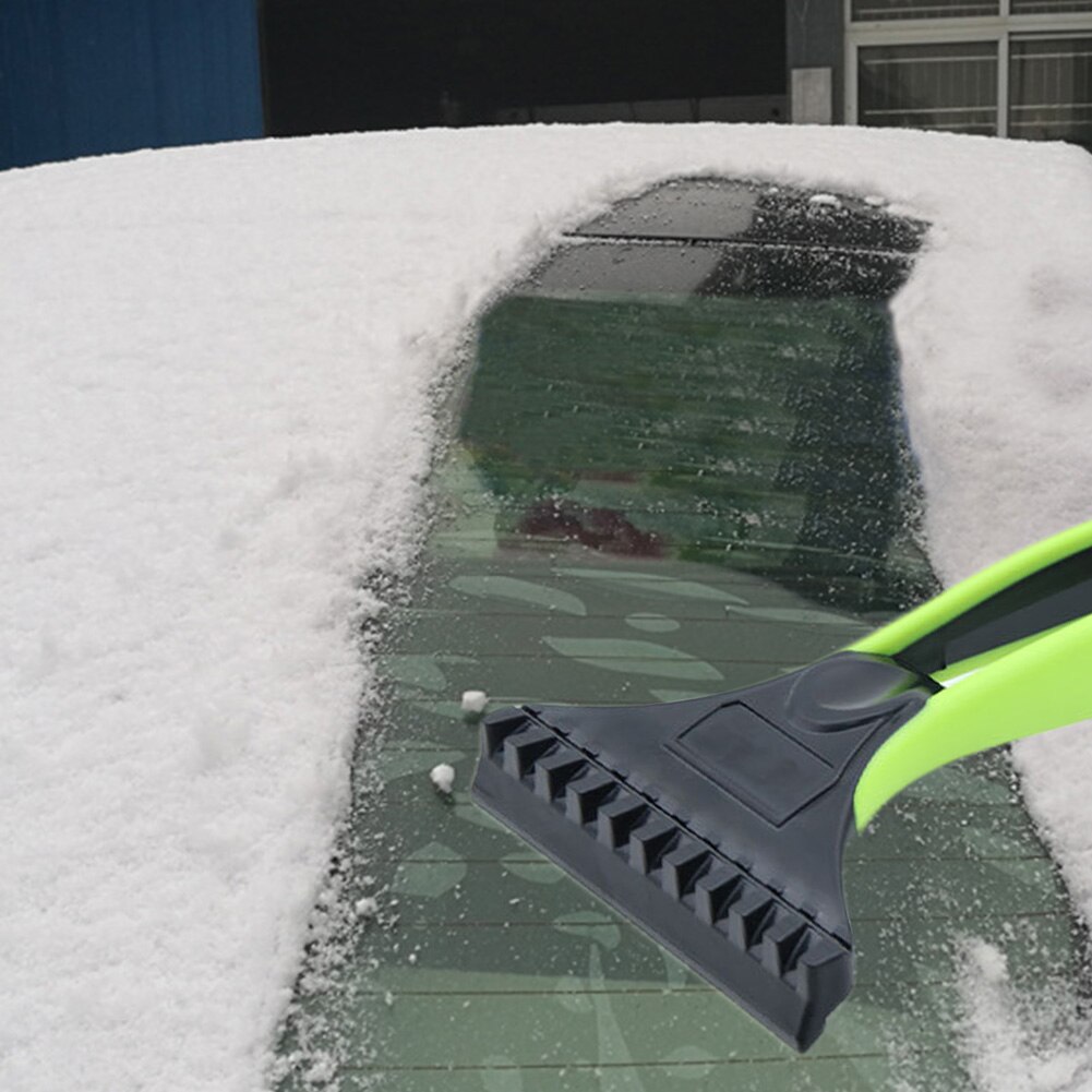 2-in-1 Car Ice Scraper PVC Snow Ice Remover Winter Car Deicer Cone Deicing Tool Scraping Shovel