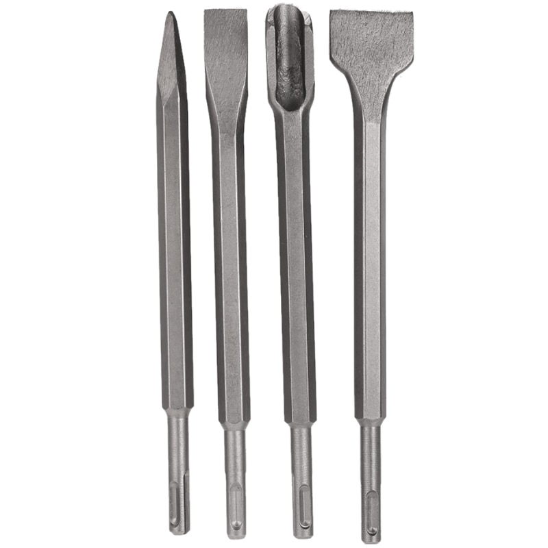 7Pcs Sds Plus Beitel Set Punt Groove Guts Platte Beitels Elektrische Hamer Beitel Beton/Baksteen/Muur/tegel Steken Boren