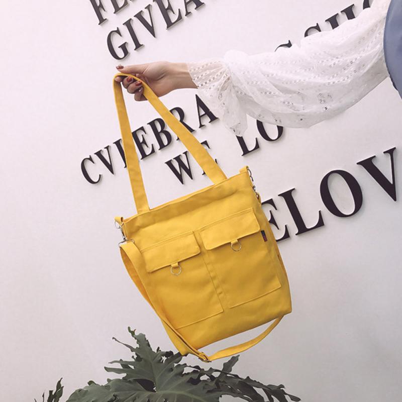 Casual Simple Art Canvas Bag For Women Canvas Tote Bag Shoulder Messenger Bag Shopping Bag Student Canvas Shiopping Bag: 03