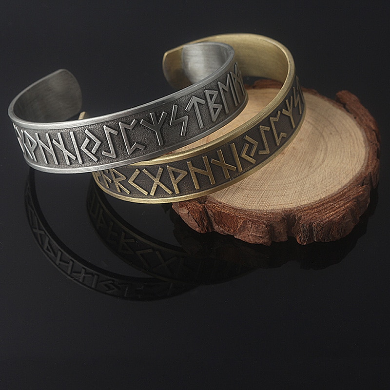 Brazalete de terapia magnética para hombres y mujeres, pulsera de amuleto nórdico vikingo 24, joyería