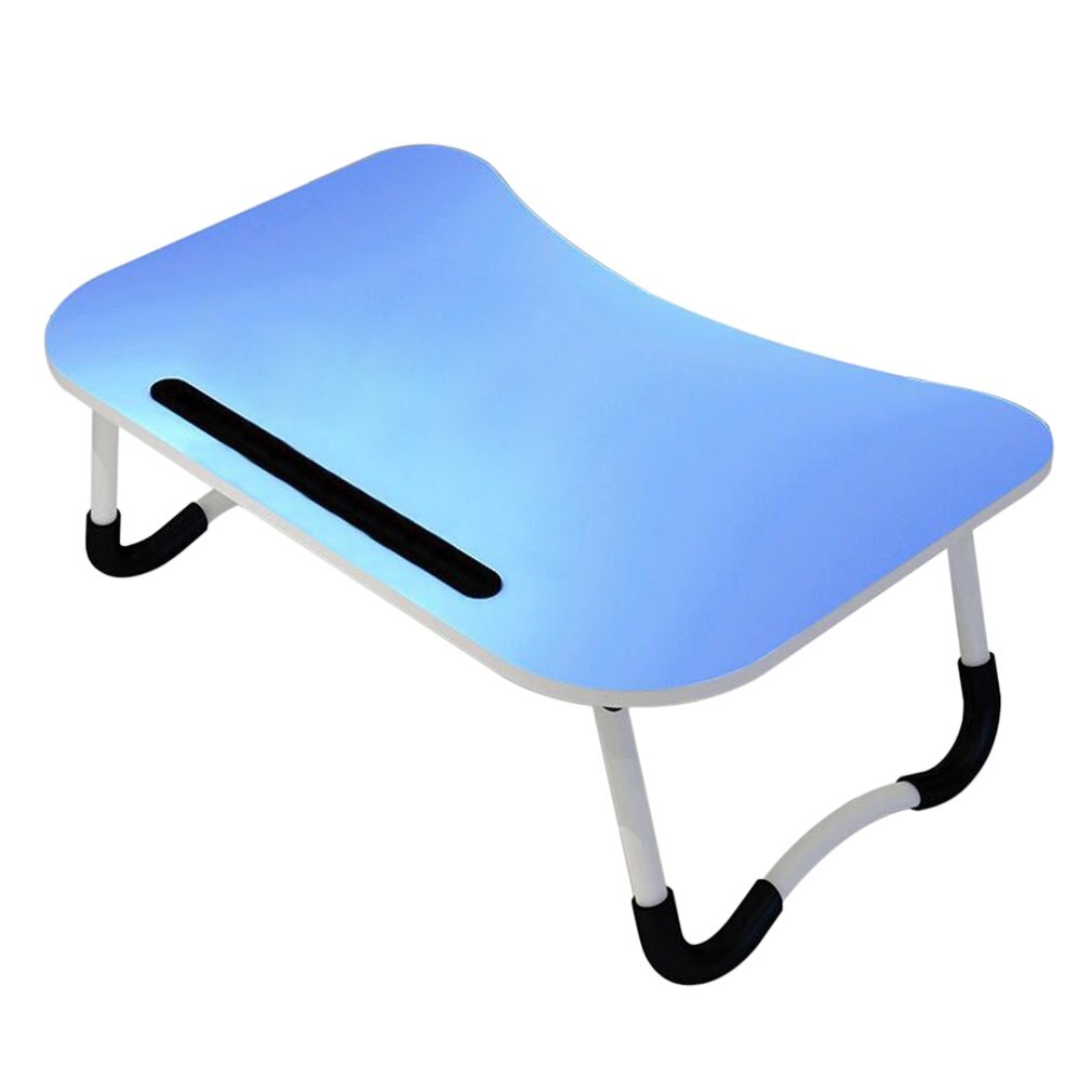 Faul Schreibtisch Computer Klapptisch Laptop Schreibtisch Bett Klapptisch Einfachen Klapp Schreibtisch Nicht-Slip Karte Slot Computer Schreibtisch: blue