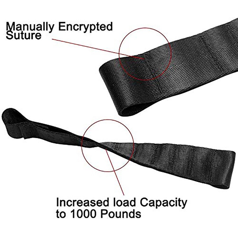 1 Paar 1000 Lb Zware Krachtige Verstelbare Deur Limiet Stop Riem Voor Jeep Wrangler Tj Jk Jl (Zwart)