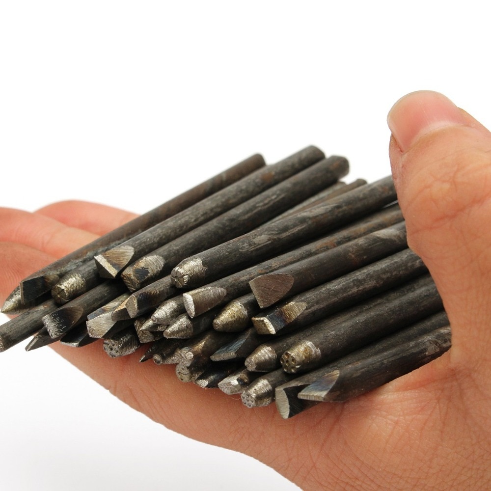 36x Jewelry Metal Work Tools Stamp Set Punch Gold Engraving Tools Kits