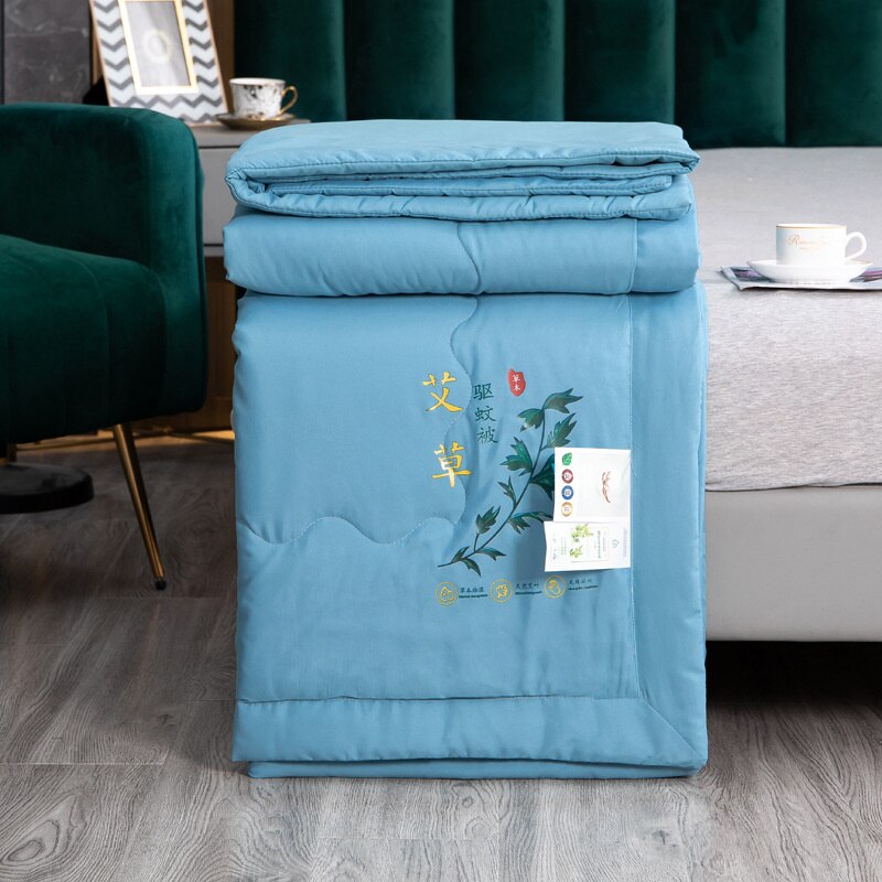 Frühling Sommer Wermut Anti Mücken Quilt Mückenschutz Antibakterielle Decke Quilts Weiche Haut Freundliche Tröster Königin
