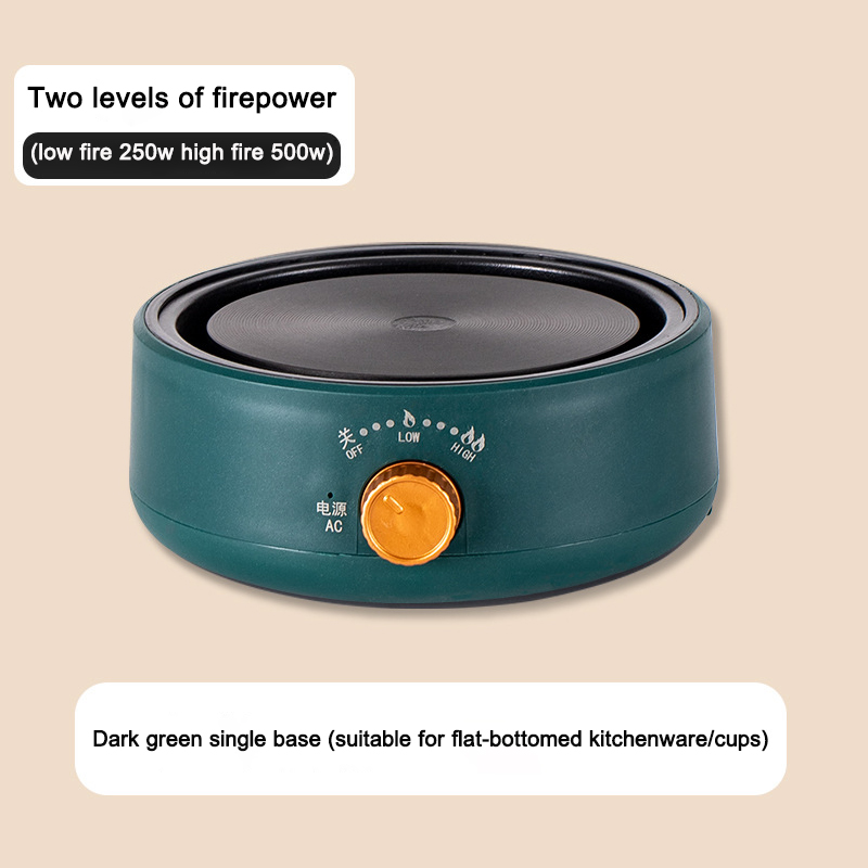 110V/220V Multifunctional Electric Pottery Stove Plate 500W Tea Brewer Water Boiler Coffee Moka Heating Furnace Stew Cooker: army green / UK