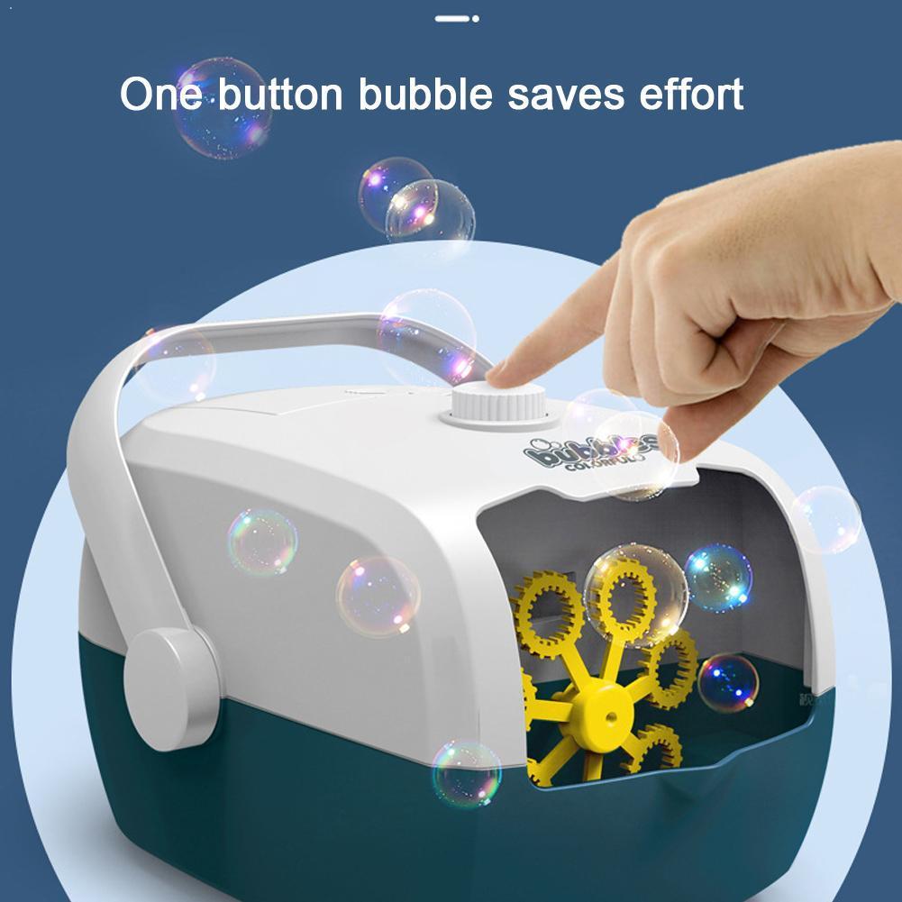 Bubble Machine Automatic Bubble Blower Party Birthday Toy Summer Bubble For Kids Adults Maker Outdoor Wedd L2F7