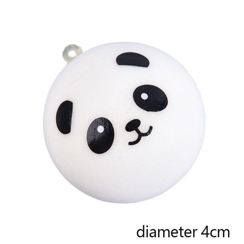 4/7/10cm panda stressverlichters, langzaam stijgende decompressie speelgoed sleutelhanger, kinderspeelgoed: 4cm