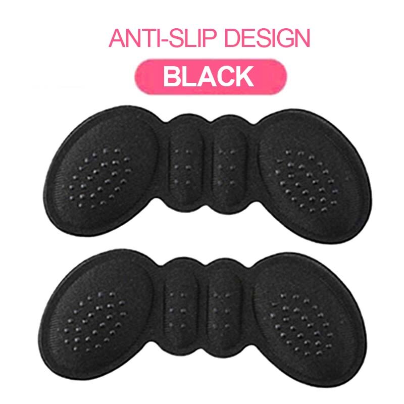 Sunvo Silikon Hacke Pads für frauen Schuhe Einsätze Hohe Fersen Gel Einlegesohlen für Schuhe Zurück Ferse Schmerzen Linderung Liner Schutz Pad: Schwarz dick