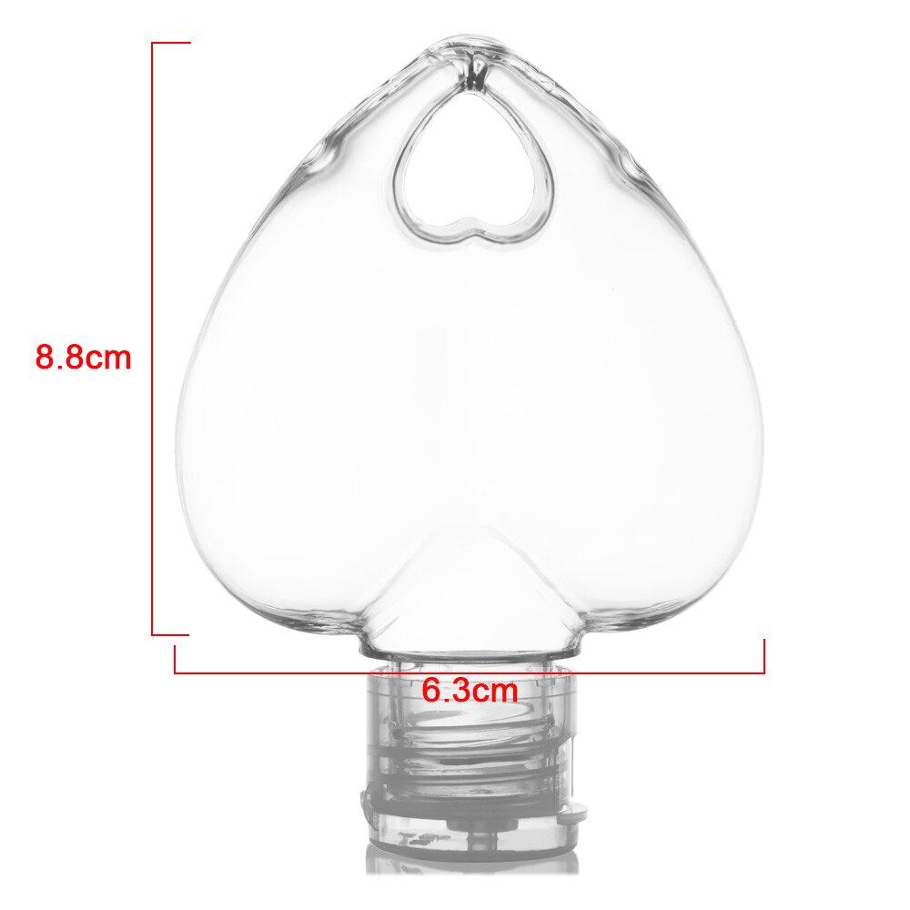 Botellas recargables de Color aleatorio, 5 unidades, 30/50ml, para lavar a mano, almacenamiento transparente vacío, contenedor de plástico transparente, gancho, herramienta de maquillaje