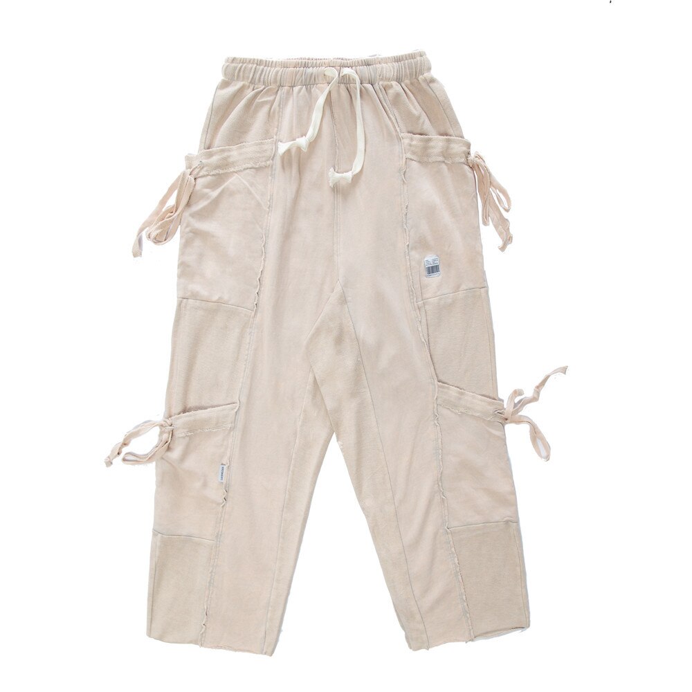 Uncledonjm multi-lomme bukser menn ins gate bred ben bukser bf lat løs uformelt pantsbaggy pantship hopp ln -gx1: M / kaki