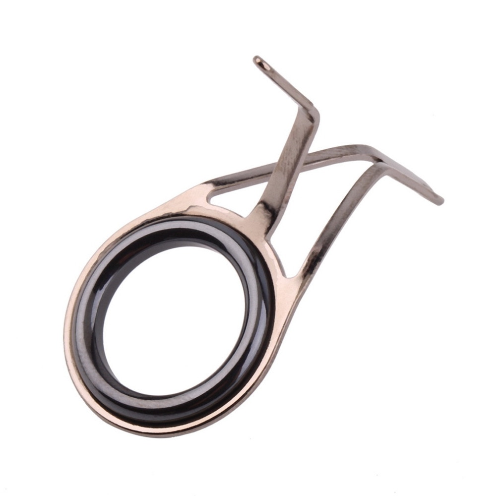 7 Pcs Vintage Ovale Vissen Tips Rod Gidsen Ring Roestvrij Pole Reparatie Kit