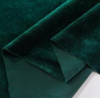 Hoogwaardige Stretch Dikke Koreaanse Fluwelen Fluwelen Stof Dikke Gouden Fluwelen Non-Fleece Kleding Zijde Kleding Fluwelen Stof: dark green