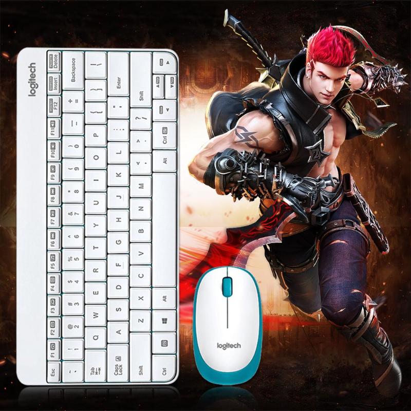 Logitech-Mini clavier de jeu sans fil USB MK245, 1000DPI, Mini clavier de jeu, souris ergonomique, pour ordinateur portable et bureau