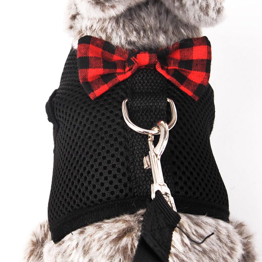 Arnés de chaleco para hámster de conejos con Leas, arnés de malla para el pecho con correa para conejitos de Indias, animales pequeños, accesorios para mascotas, S/M/L