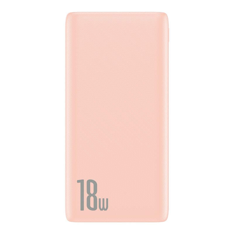 Baseus Quick Charge 3.0 10000Mah Power Bank Usb Type C Pd 10000 Powerbank Draagbare Externe Batterij Oplader Voor Xiaomi mi Iphone: Pink