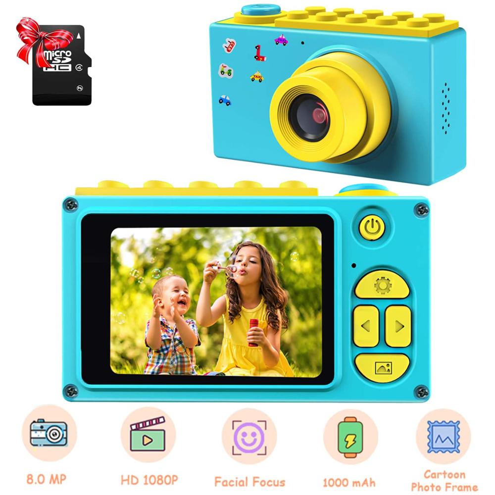 Børns digitalkamera mini 2 tommer skærm børns kamera 8mp hd digitalt kamera med micro sd-kort smart legetøj børnekamera