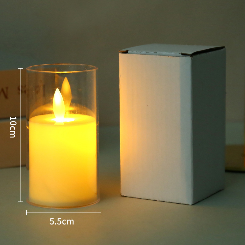 1/6 stücke LED Flammenlose Elektrische Kerzen Lichter Kreative LED Tee Lampe warm Weiß Flackern Kerzen Teelicht Für Hochzeit Weihnachten: RGB