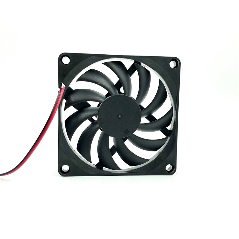 JIESAMMY 80mm CPU heatsink cooling fan 8010 5V USB 12V 24V Silent 18dBA Sleeve/BALL bearing 8cm pc fan 80x80x10mm