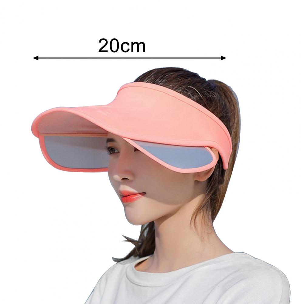 Outdoor Summer Hat Sunscreen Breathable Free Size Empty Cap Sun Hat Retractable Anti-Ultraviolet Hollow Top Hat With Large Brim