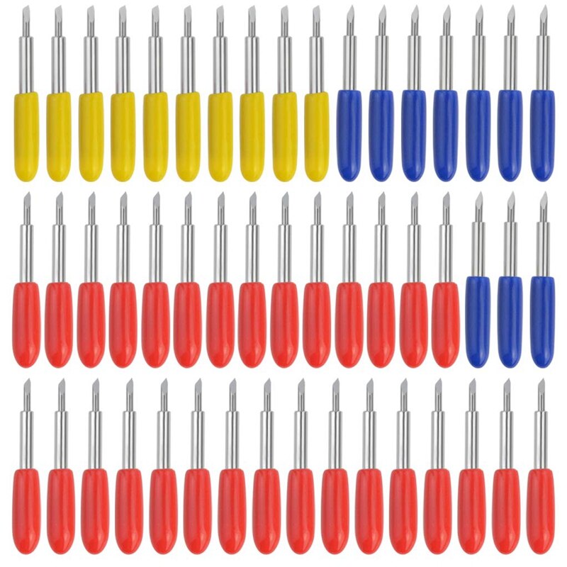 50Pcs Cutting Blades for Explore Air 2 Plotter Vinyl Cutter Blades Lettering Blade Cutting Replacement Blades for Cutting Machin