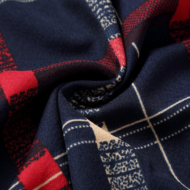 Fritidsrutete herreklær 7xl store herreskjorter med lange armer m -4xl 5xl 6xl #9718