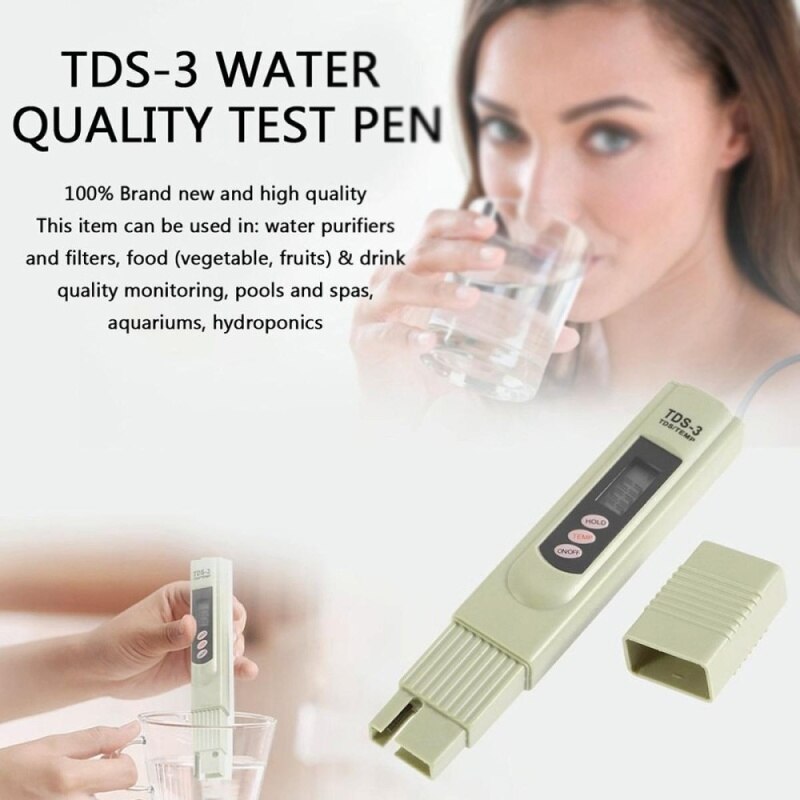 3 uds TDS-3 lápiz para medir TDS portátil Digital medidor de TDS de medición de agua probador de pureza medidor de tds