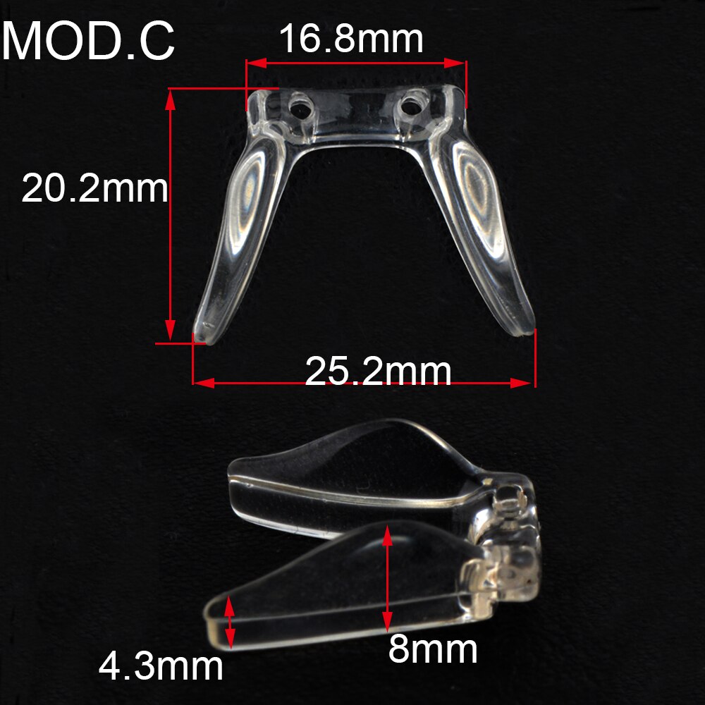10pcs Bridge Conjoined PVC plastic Nose Pads eyeglasses eyewear nose pads 4models optipn