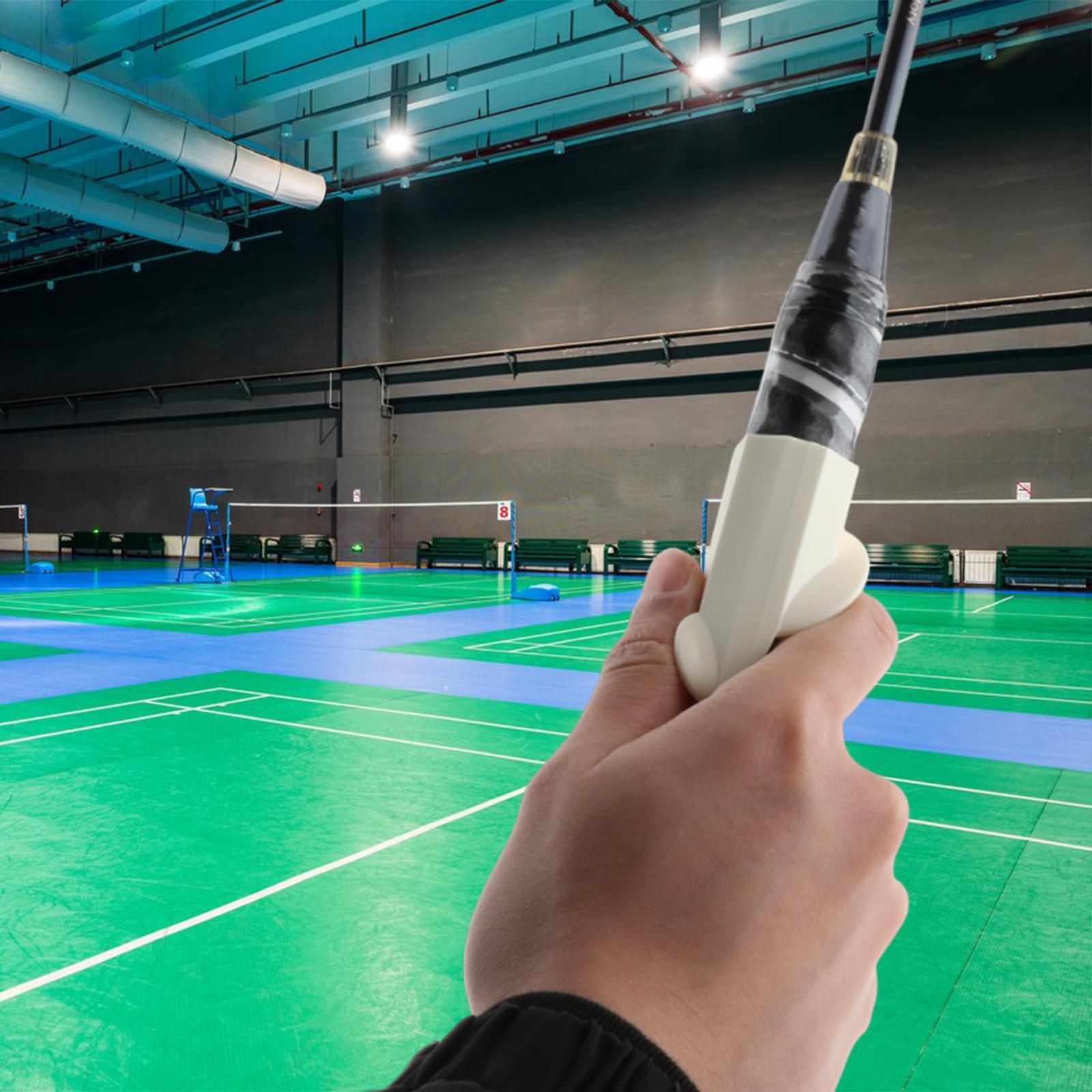 Ayuda para agarre de bádminton, ayuda para agarre de raqueta, suministros ergonómicos, accesorios para bádminton