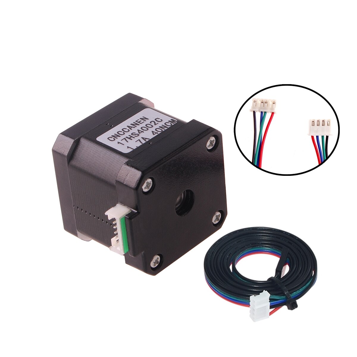Motor paso a paso Nema17, motor 42, motor Nema 17, 40mm, 1.7A (17HS4401), 4 conductores para impresora 3D XH2.54, 1/3/5 Uds.