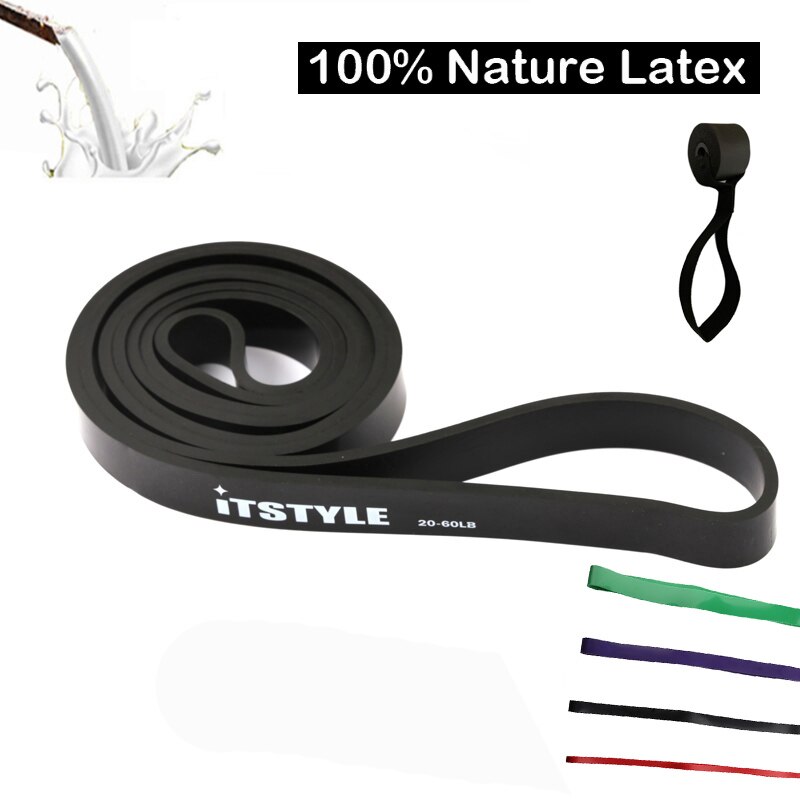 Bande De Résistance élastique Premium BODYMATE 208cm En Latex Naturel – Niveau Medium 16-36Kg