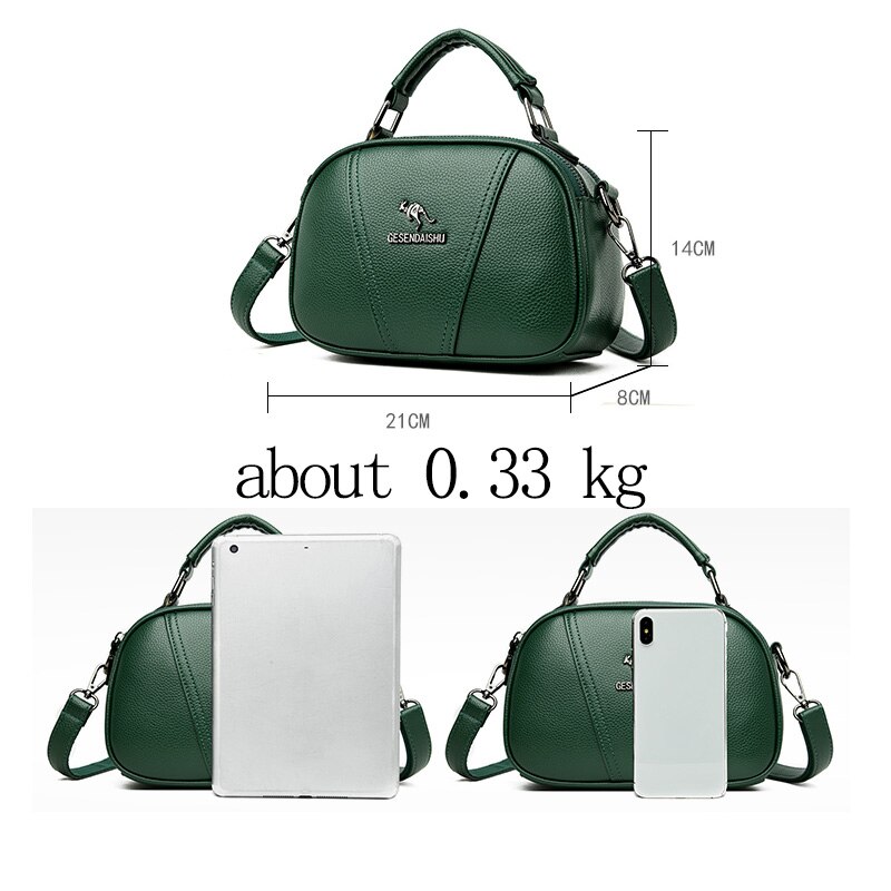 Luxe Pu Leer Effen Kleur Schoudertassen Voor Vrouwen Casual Handtas Crossbody Bag Sac Een belangrijkste