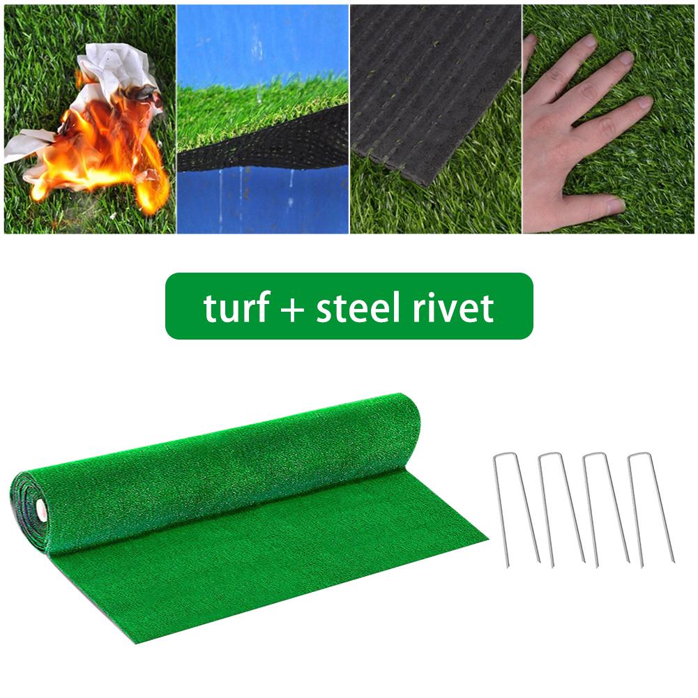 Size Synthetische Drainage Gras Simulatie Kunstgras Set Turf Staal Klinknagel Kunstgras Tuin Decoratie