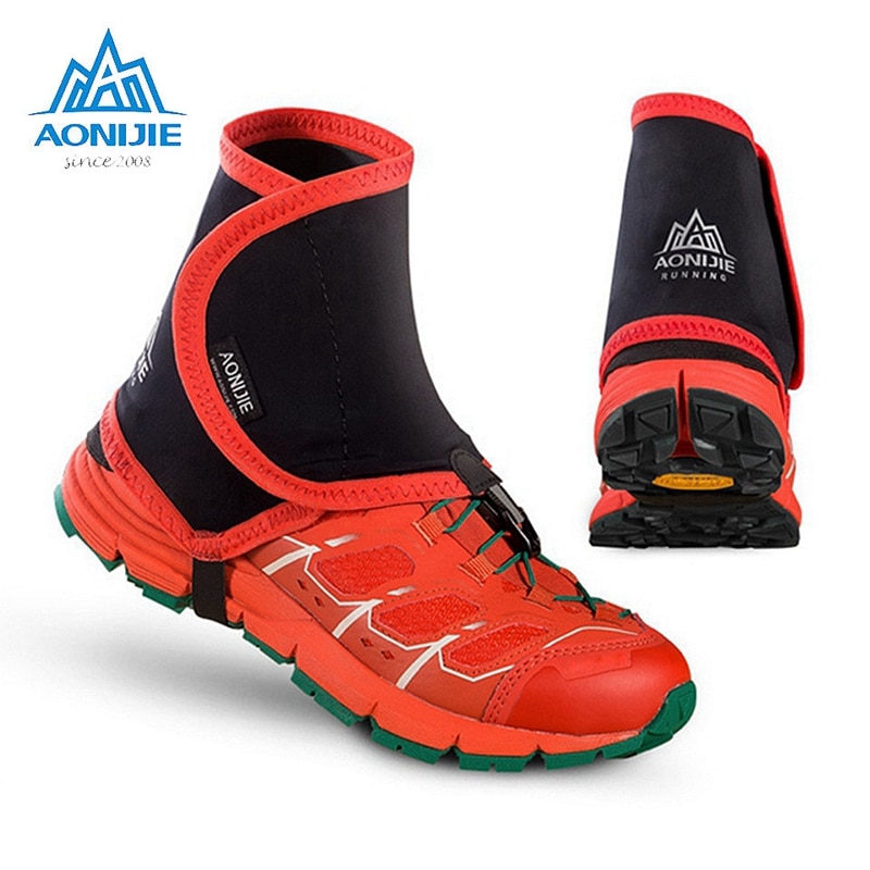 AONIJIE-polainas reflectantes de rastreo para exteriores Unisex, altamente protector, cubiertas de zapatos a prueba de arena para correr, trotar, Maratón, senderismo, E940