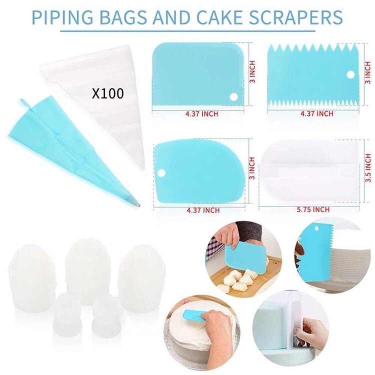 82pcs Set Cake Baking Tools Full Set Cake Decorating Tools Kit Pastry Nozzle Fondant Tool Kitchen Dessert Baking Supplies